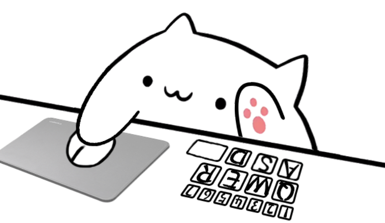 Bongo Cat经典小键盘皮肤预览图（标准模式）